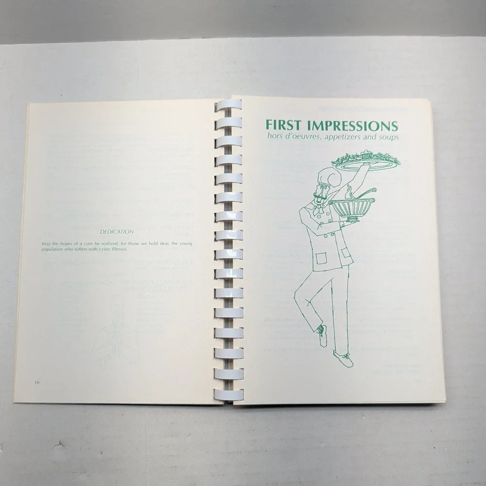 New Inspirations From The Kitchen Cookbook 1986 Cystic Fibrosis Foundation PA NJ